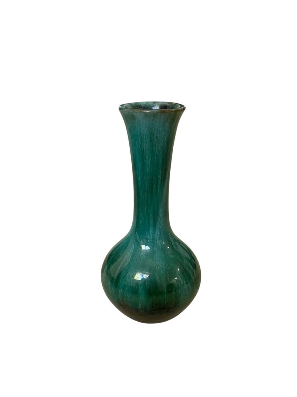 BLUE MOUNTAIN POTTERY Canada Vintage Hand Made Vase Teal